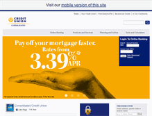 Tablet Screenshot of consolidatedcreditu.com
